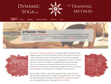Tablet Screenshot of dynamicyoga.com